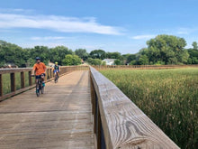 Load image into Gallery viewer, 2024-05-22 Pedego Weekday Midday Tour 2024 - Wednesday, May 22, 1:00 PM - START at EDINA CREEK VALLEY Elem School -  Nine Mile Creek West Route to Hopkins (MODERATE) - 24 miles