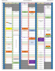 2025 POG Tour Calendar (updated 03/10/2025) - DO NOT ORDER - Excel and PDF formats for download only