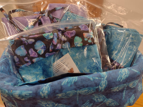 MNKatKraft Basket Liner Group - Butterflies on Black
