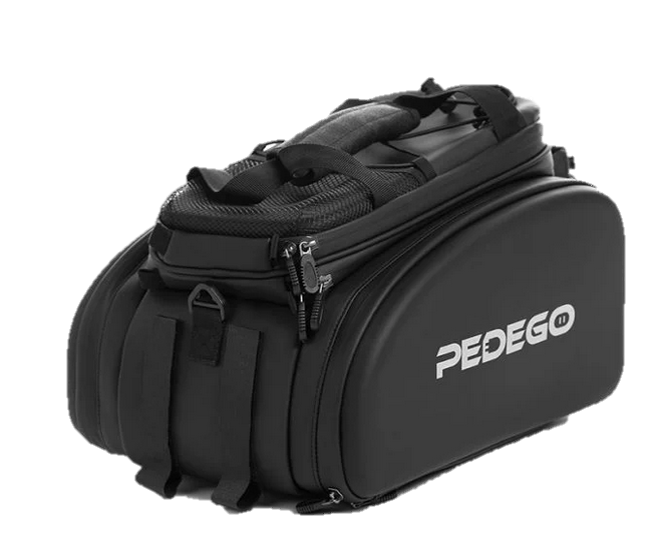 Pedego Convertible Trunk Bag - Black - State of MN eBike (This item has been discontinued.)