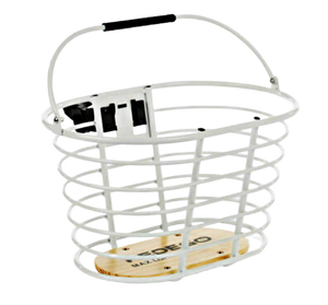 Pedego Wire Handelbar Basket - White - Quick Release