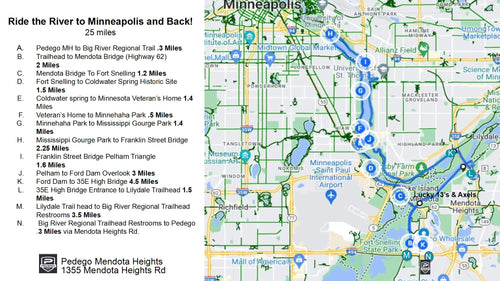 Map - Printable - River to Minneapolis and Back