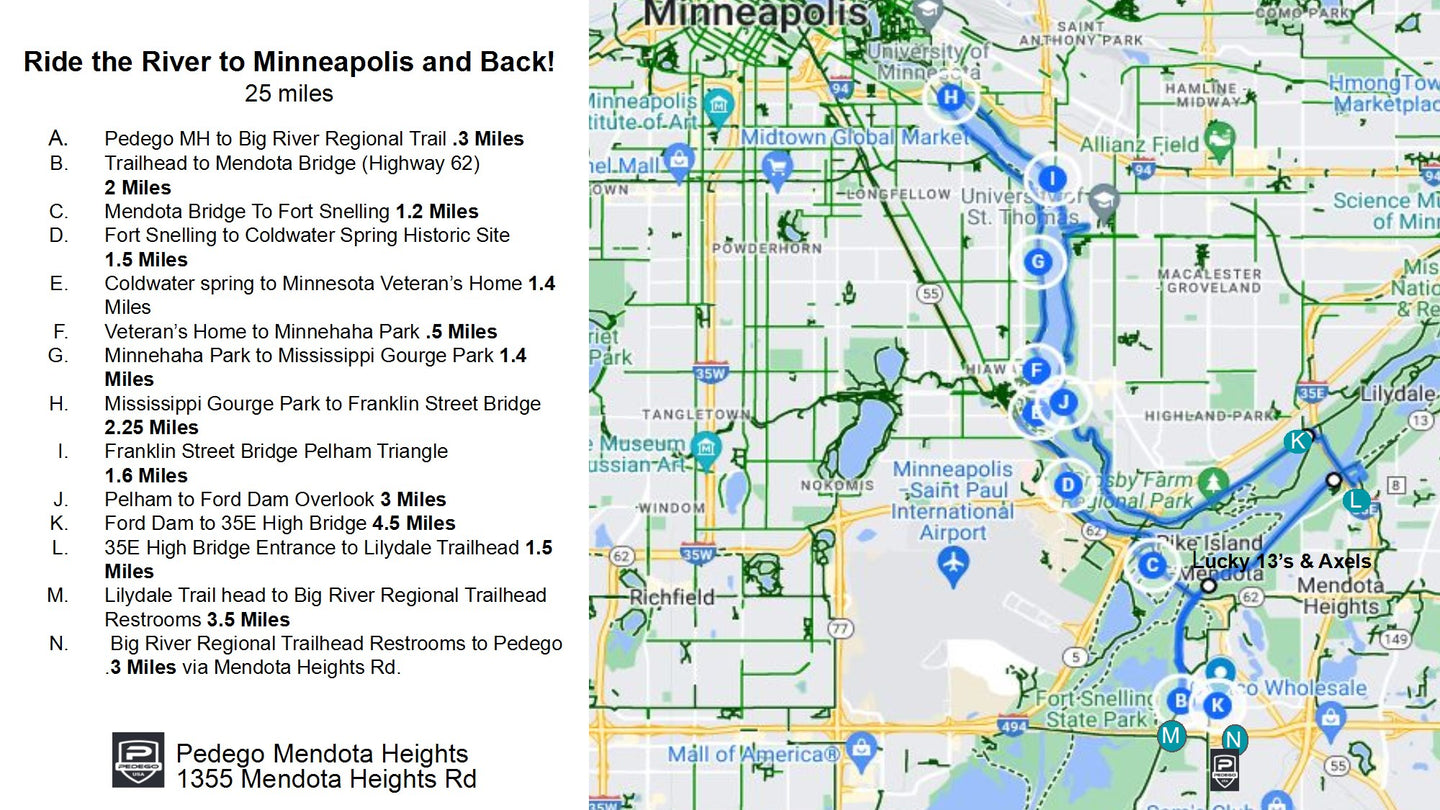 Map - Printable - River to Minneapolis and Back