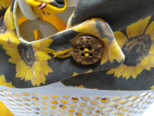 Load image into Gallery viewer, Fender Collar - Sunflower on Yellow Solid - with Busy Bees