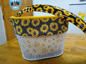 Fender Collar - Sunflower on Yellow Solid - with Busy Bees